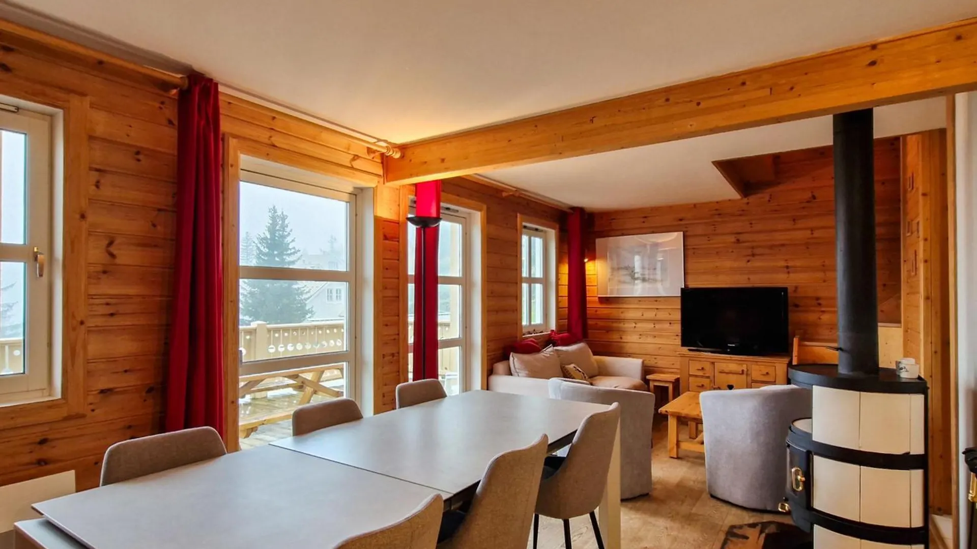 Chalet Confortable Avec Poele Et Terrasse, 3 Chambres, Garage, Animaux Admis - Fr-1-425-198 Araches-la-Frasse France